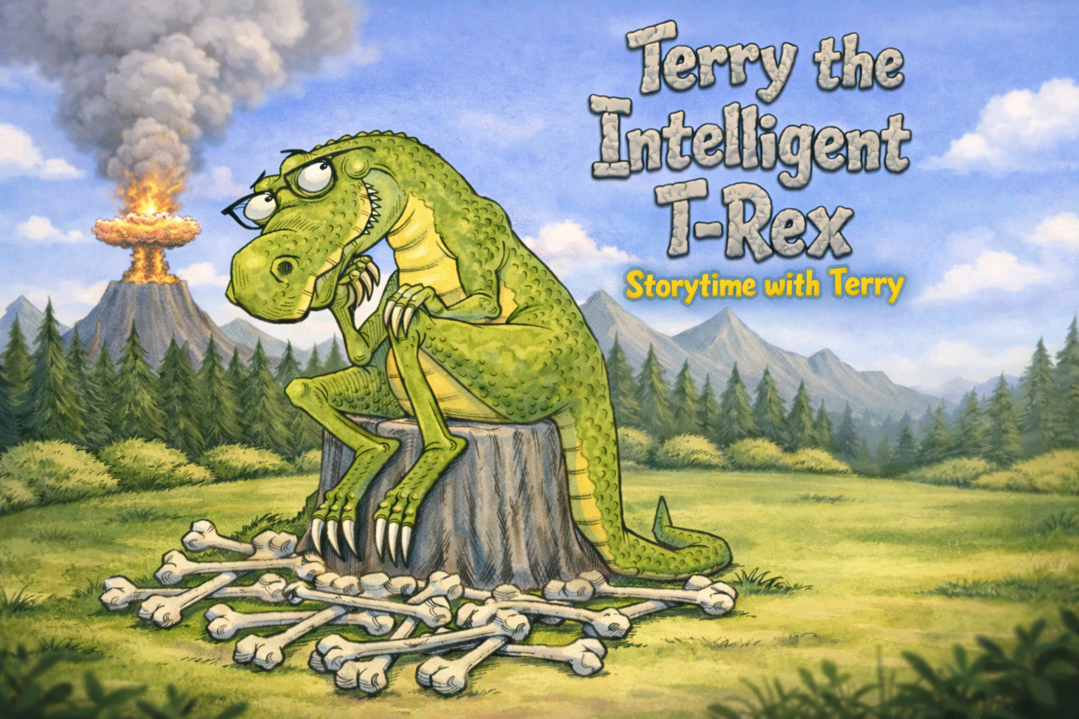 Terry the Intelligent T-Rex artwork